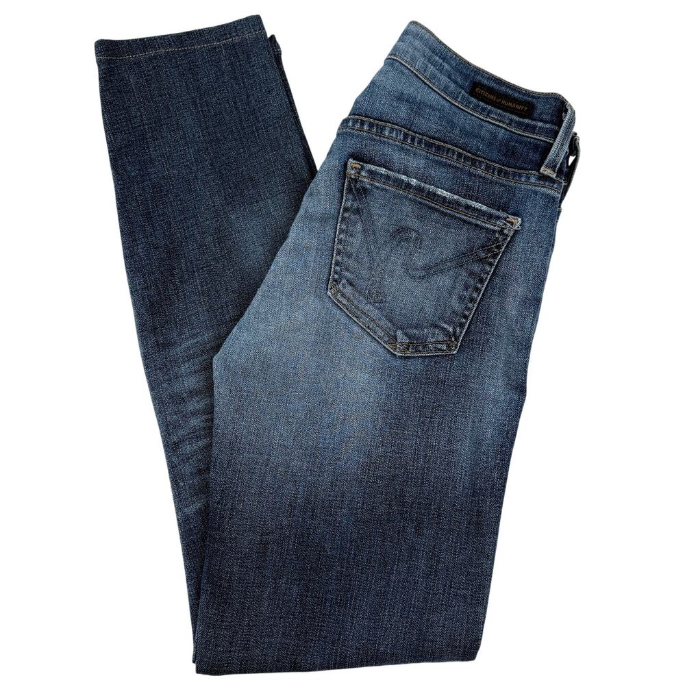 Citizens of Humanity Ava Jeans Low Rise Straight Leg Denim Size 25 Made in USA